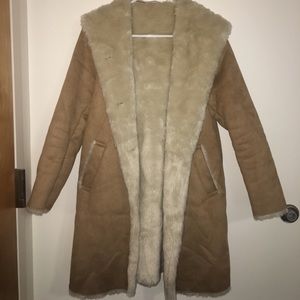 Uniqlo faux shearling coat